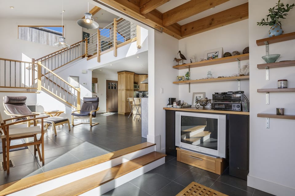 TV room looking towards entry