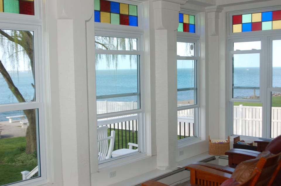 View from the great room/dining room.
