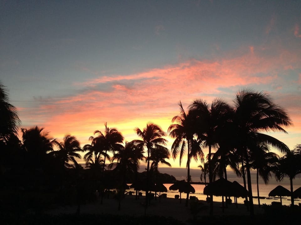 Sunrise from the master bedroom of C 105