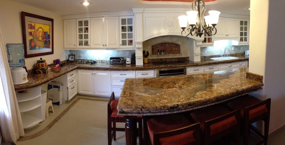 Wide angle view of c 105 kitchen