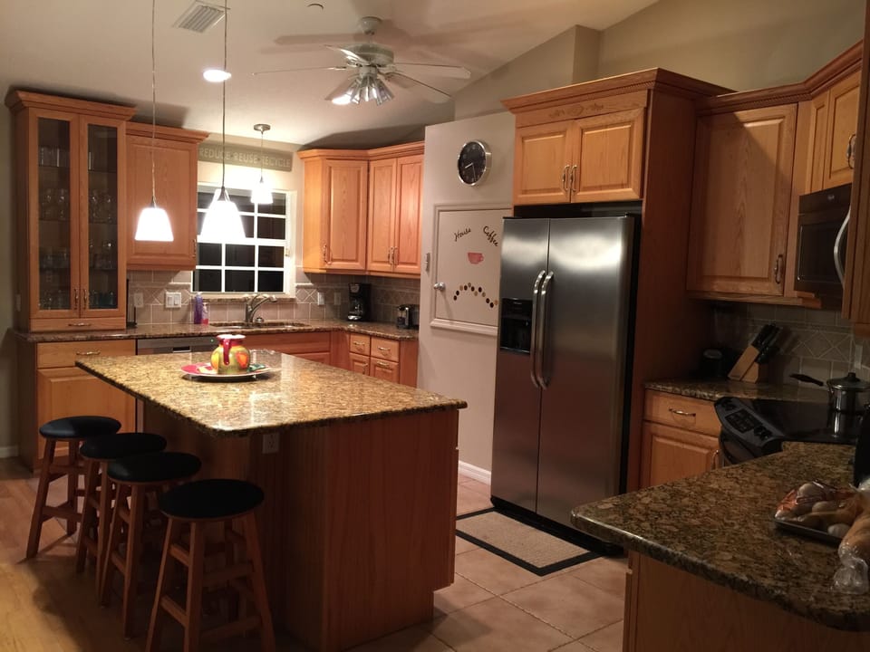 Providing a fridge, freezer, dishwasher, microwave and a lot more. 