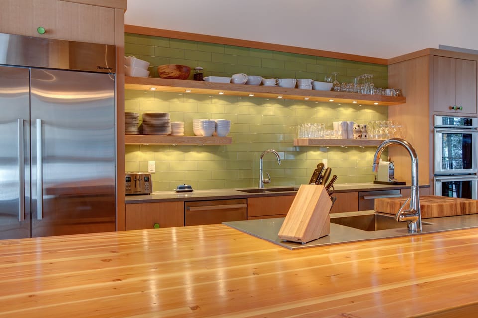 Well stocked kitchen with everything you need! Includes 2 ovens & 2 dishwashers!