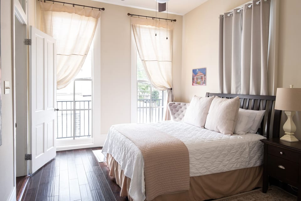 Master Bedroom with Walk-In Closet and HUGE Bathroom -and Balcony!