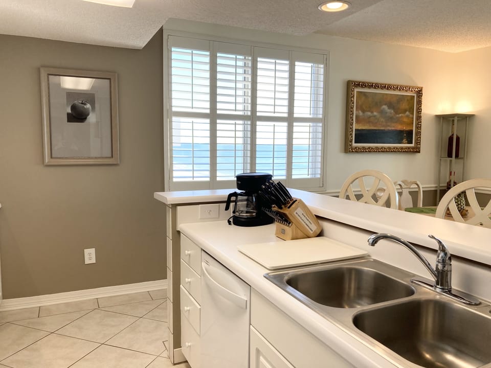 Kitchen view of the gulf