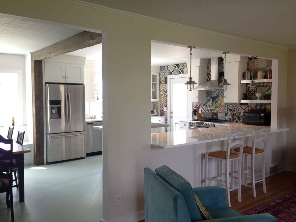 Open concept first floor
