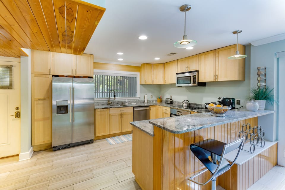 Kitchen From Living Room