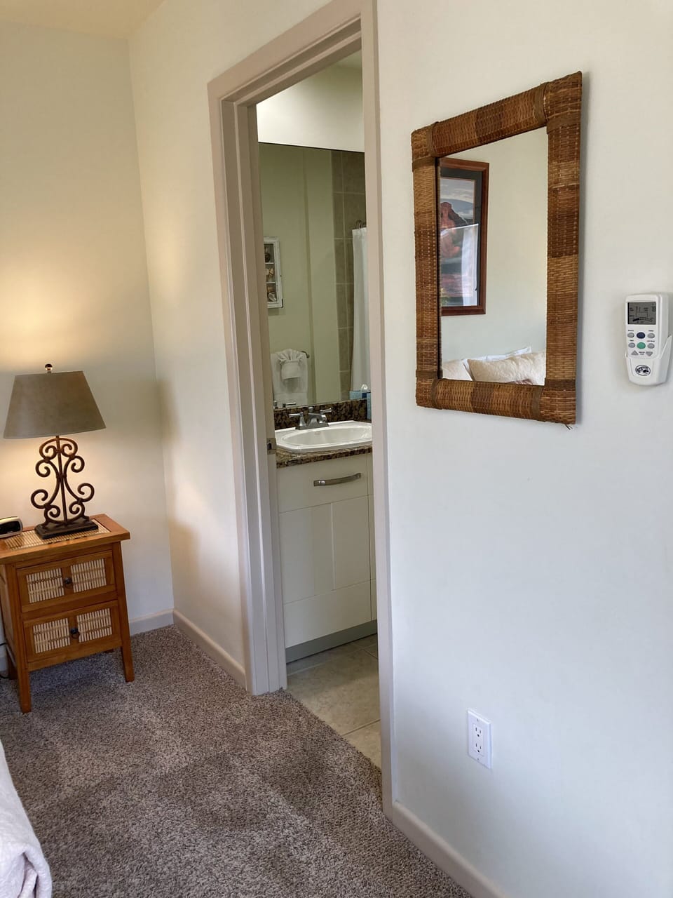 Separate, full bath for personal comfort.