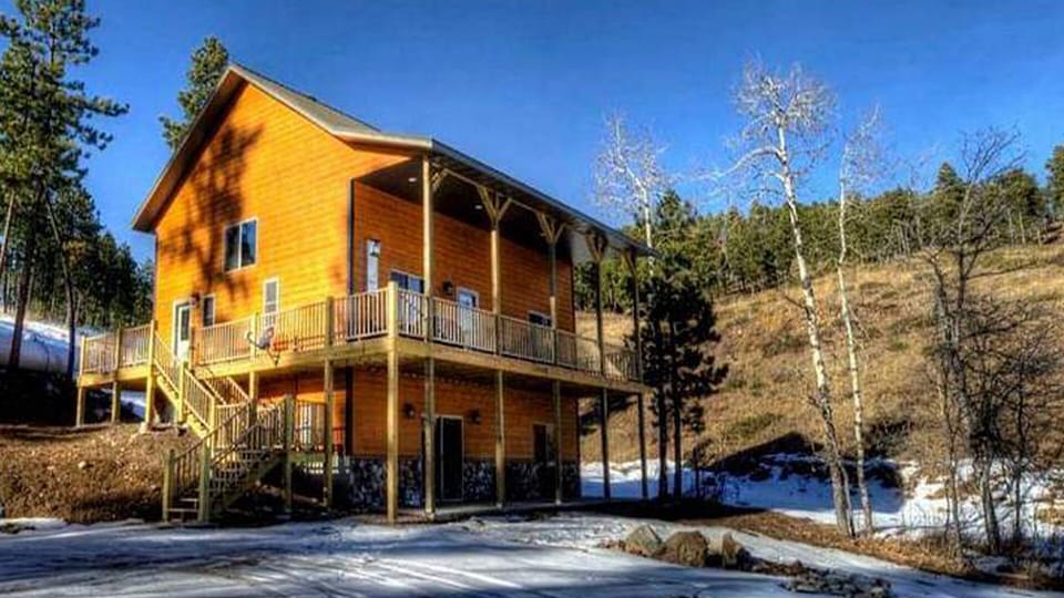 Lodge view from driveway