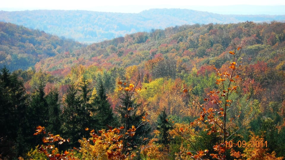 Overlook - looking South- 20 min from Morningside Cottage