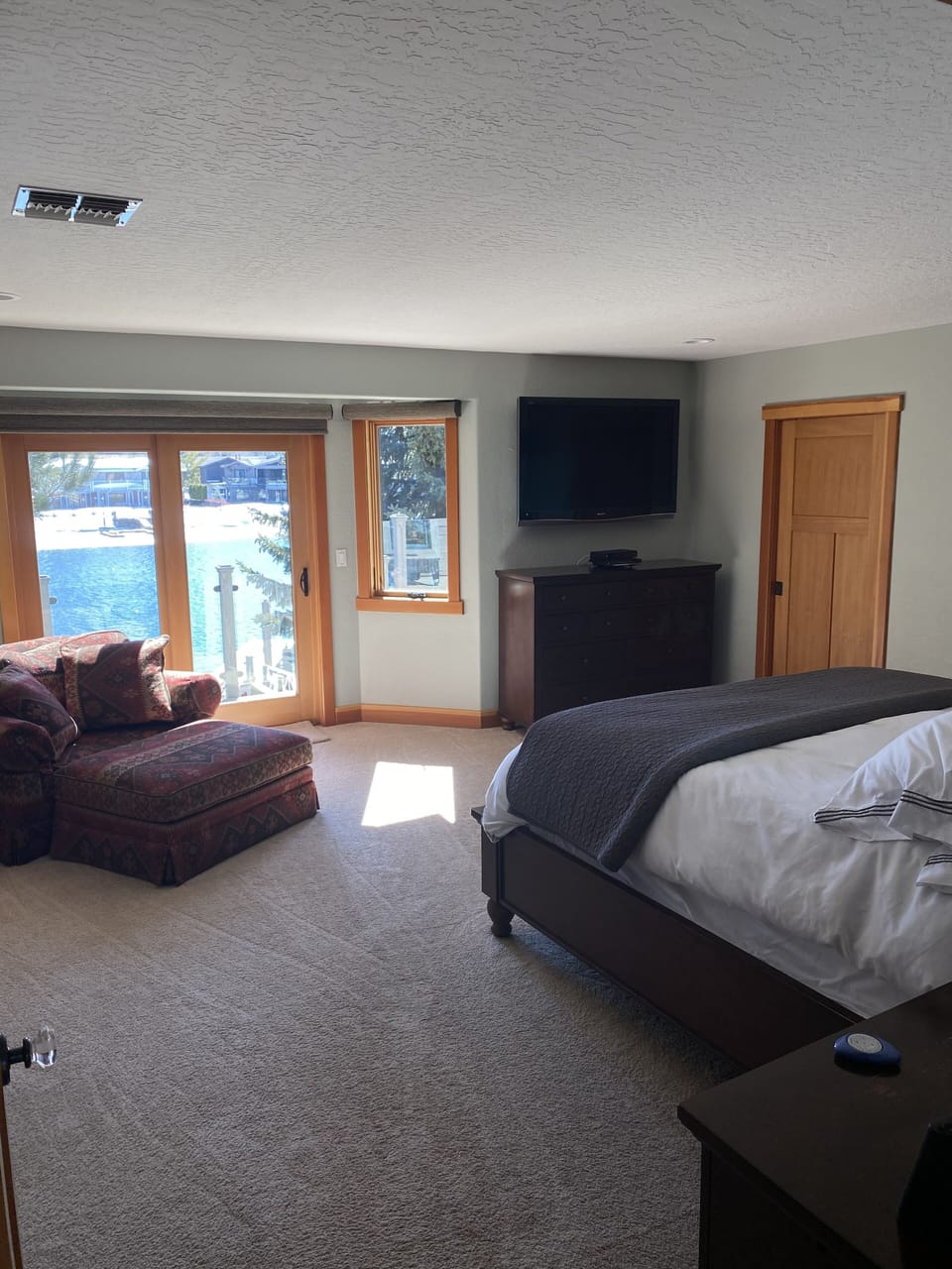 Master suite with view.
