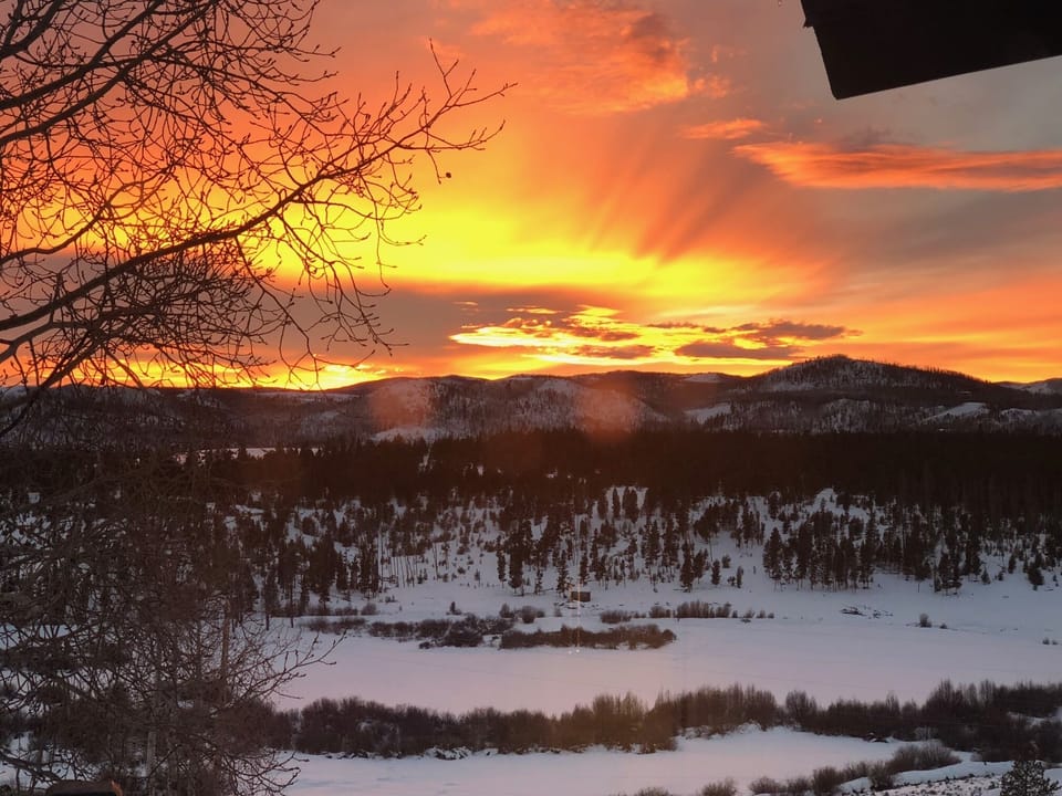 Sunset in the winter!