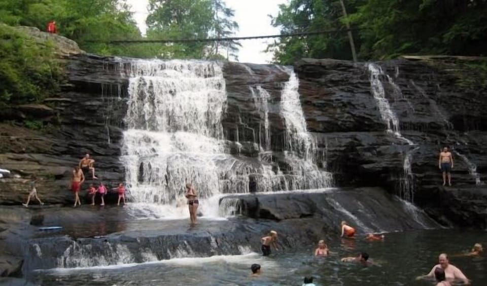 SWIMMING HOLE AT THE FALLS
