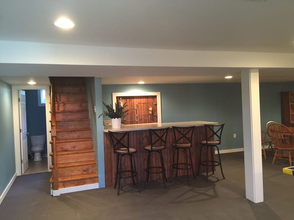 Bar in finished basement