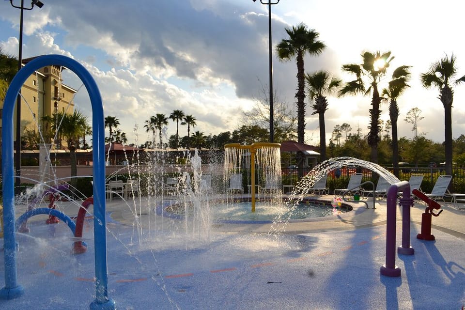 Splash pad for the kids