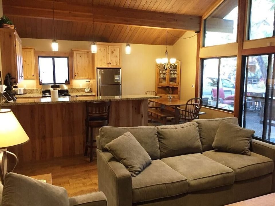 Open plan kitchen and family room