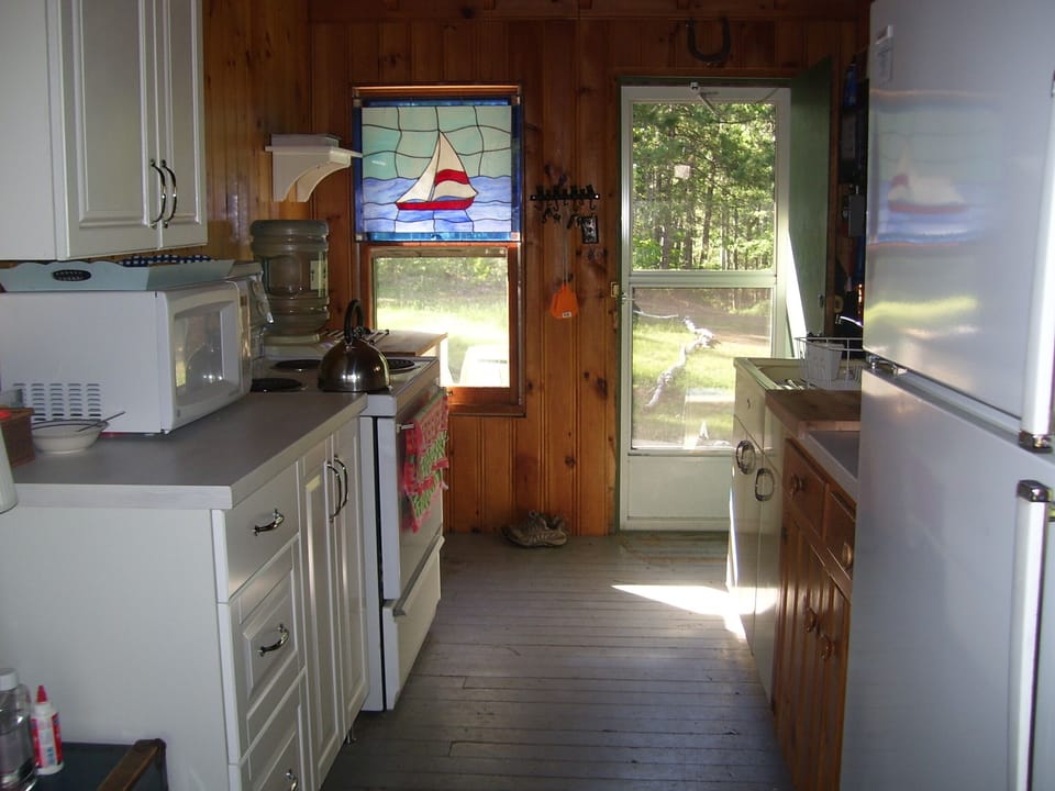 Full kitchen includes all appliances, coffee maker, toaster, etc.  