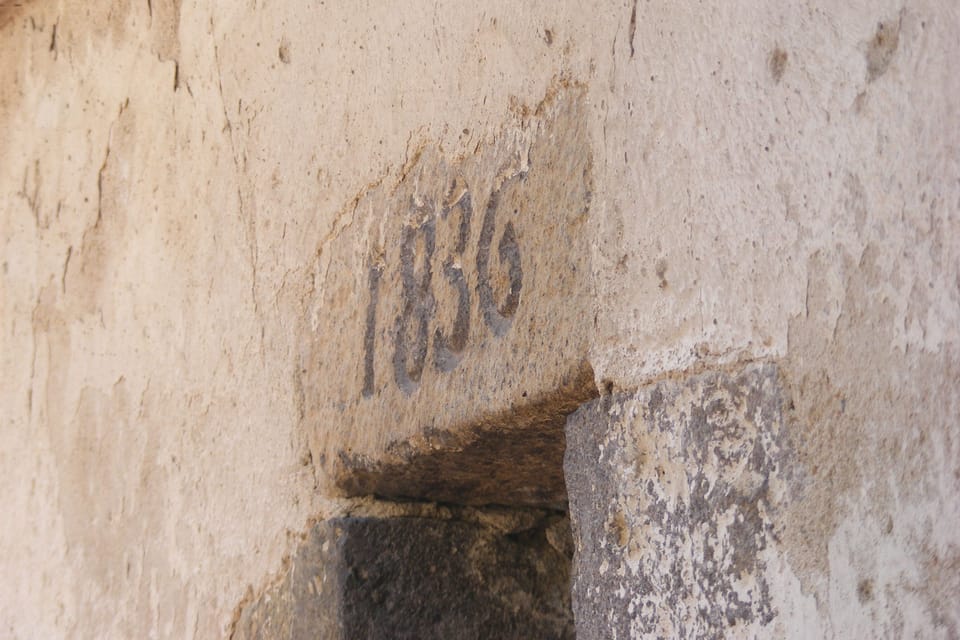 portion of the reconstructed in 1836