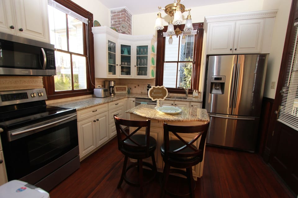 Upgraded Kitchen with stainless steel appliances and granite counters