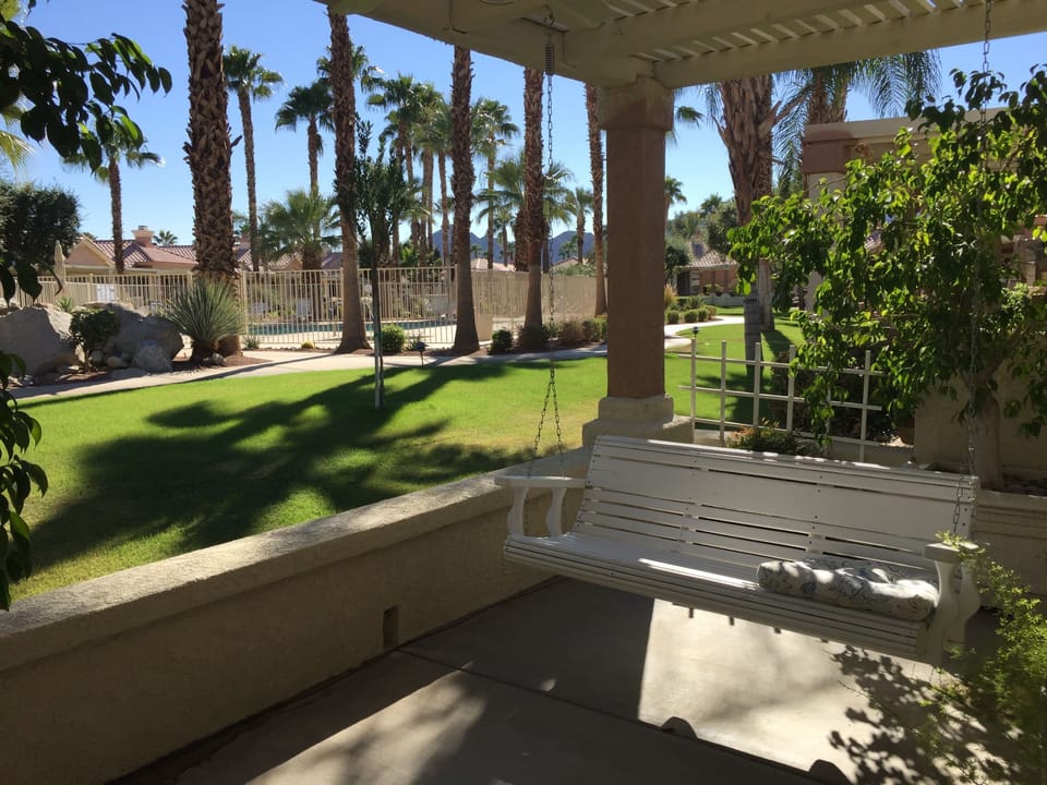 Back patio-view to pool area