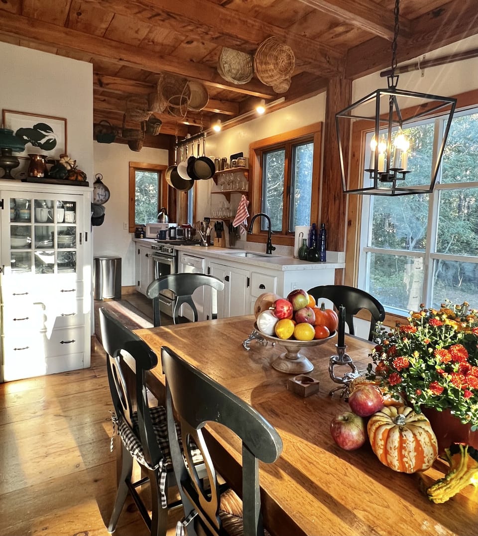 View from dining room back towards kitchen