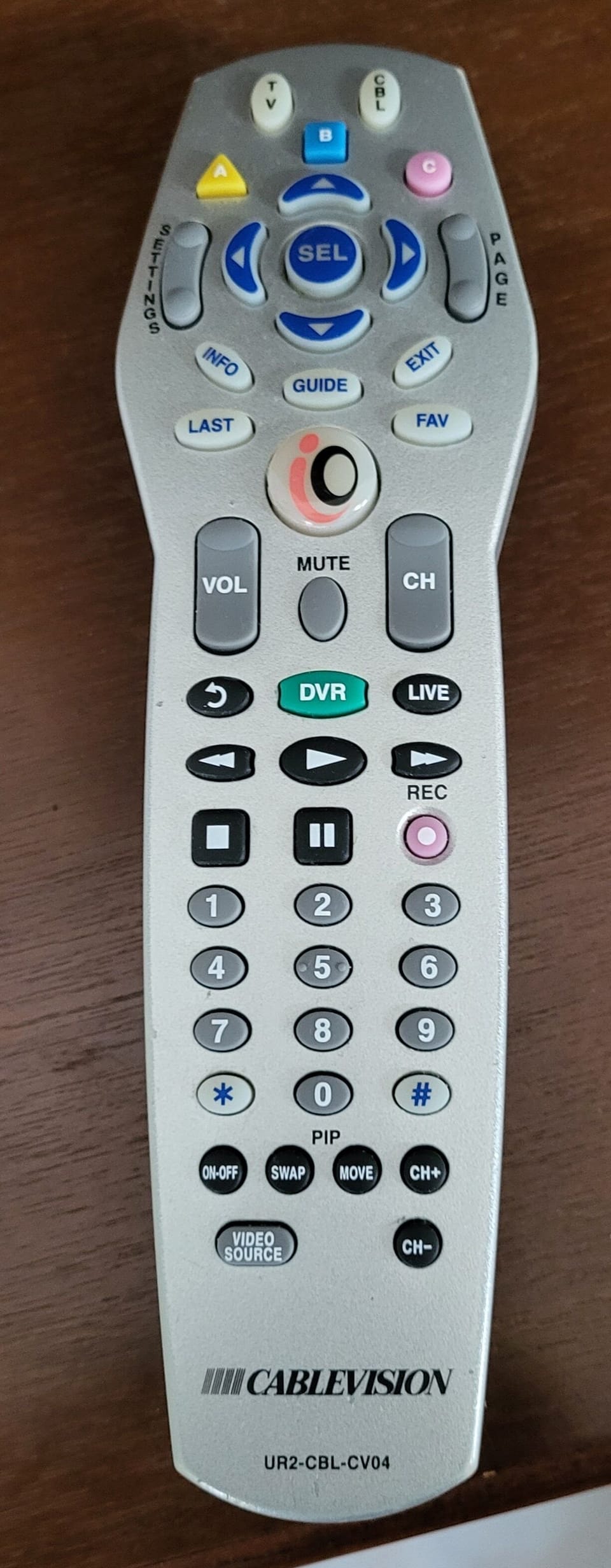 TV Remote Optimum Cable