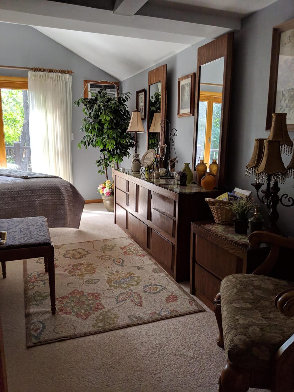 master bedroom with deck