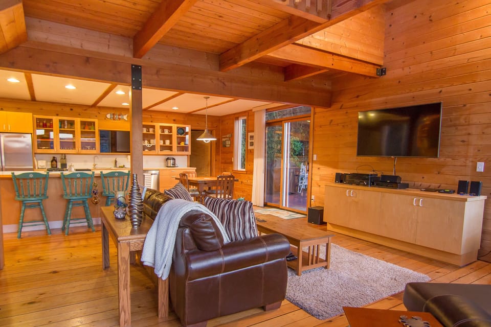 Living room with entertainment center