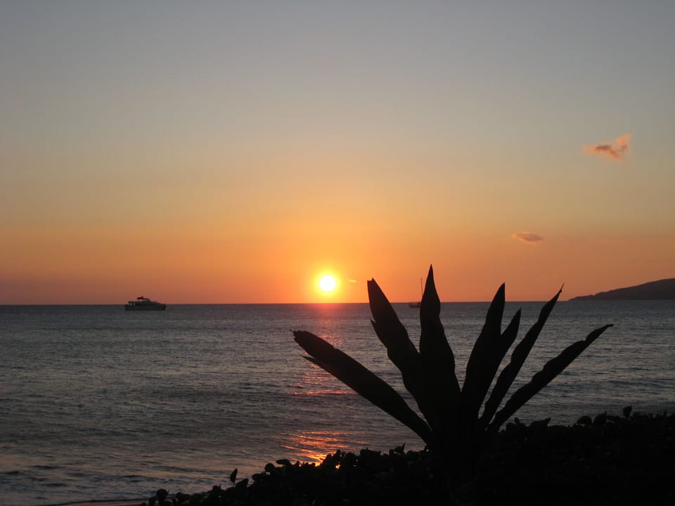Sunset from the resort grounds