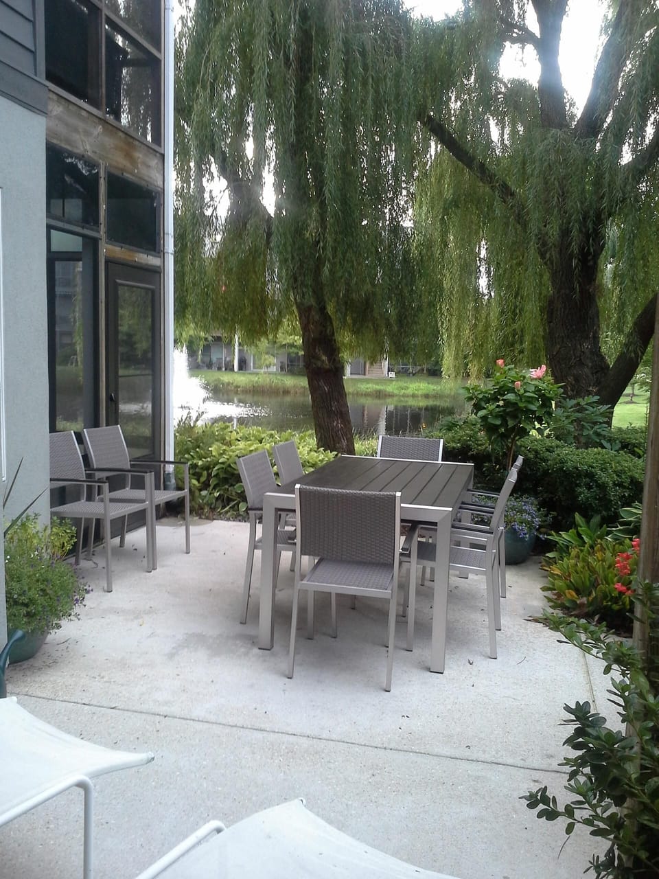 Outdoor dining at its best with a grill and seating for eight. 