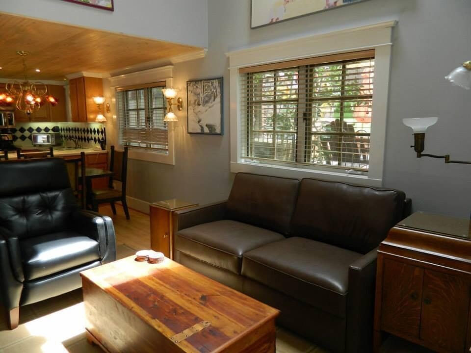 Living Room with Sleeper Sofa featuring a comfortable Tempurpedic Mattress
