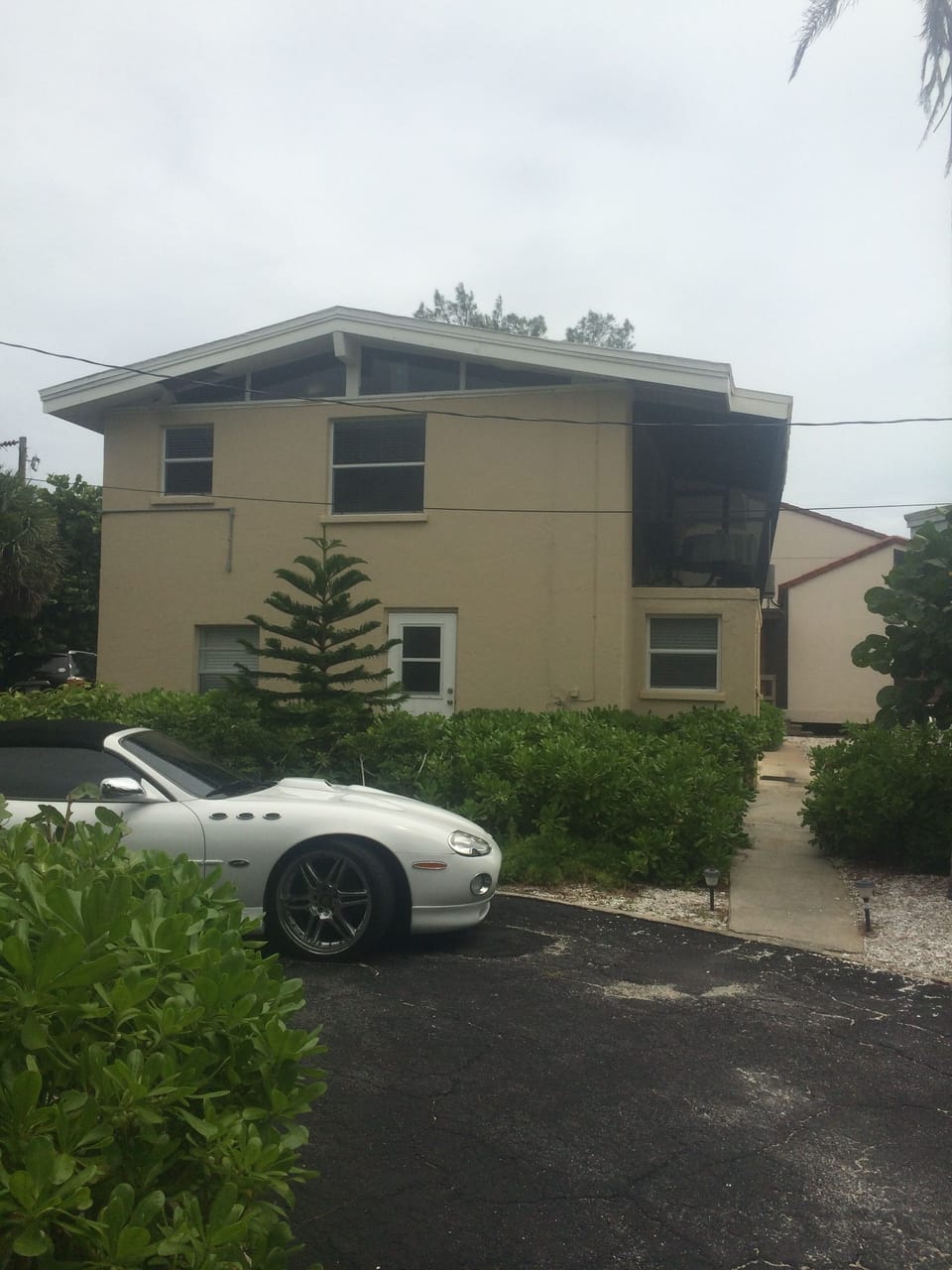 It's the downstairs apartment...with side door or slider entry towards beach