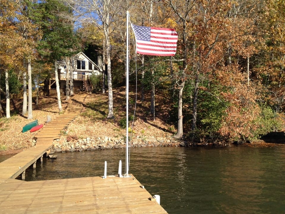 View of house from boat dock