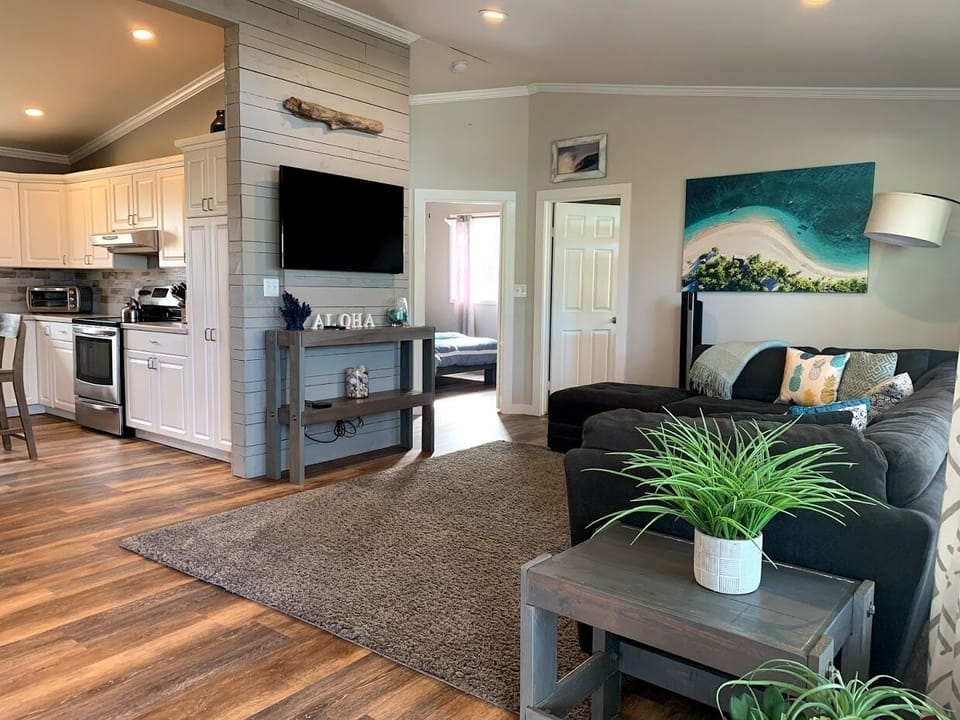 living room & view of bedrooms #2 & 3