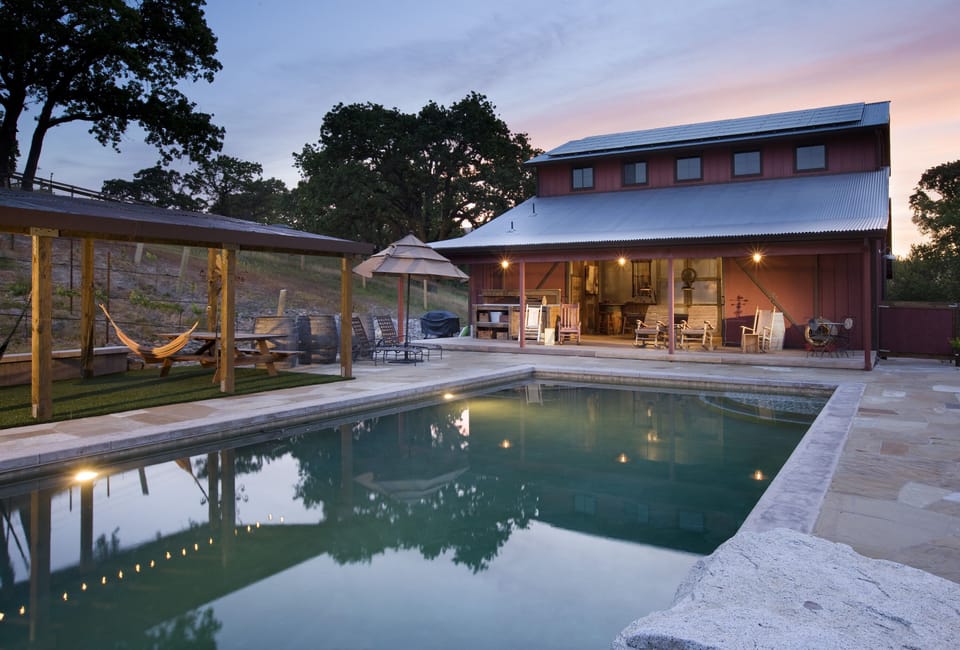 Barn & Salt Water Swimming Pool  (Solar Heated from April - October) 