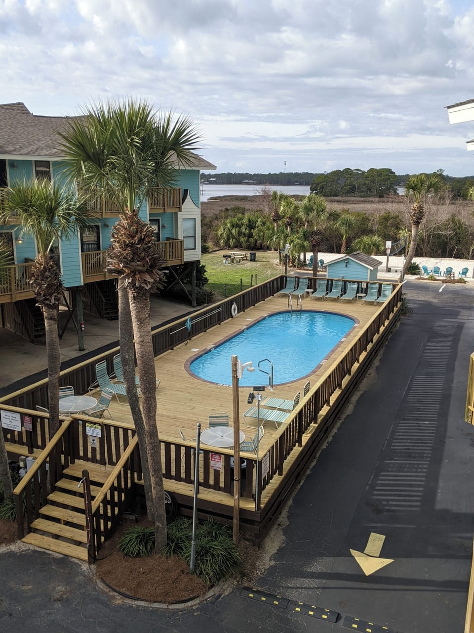 Come take a dip in the complex fresh water pool!