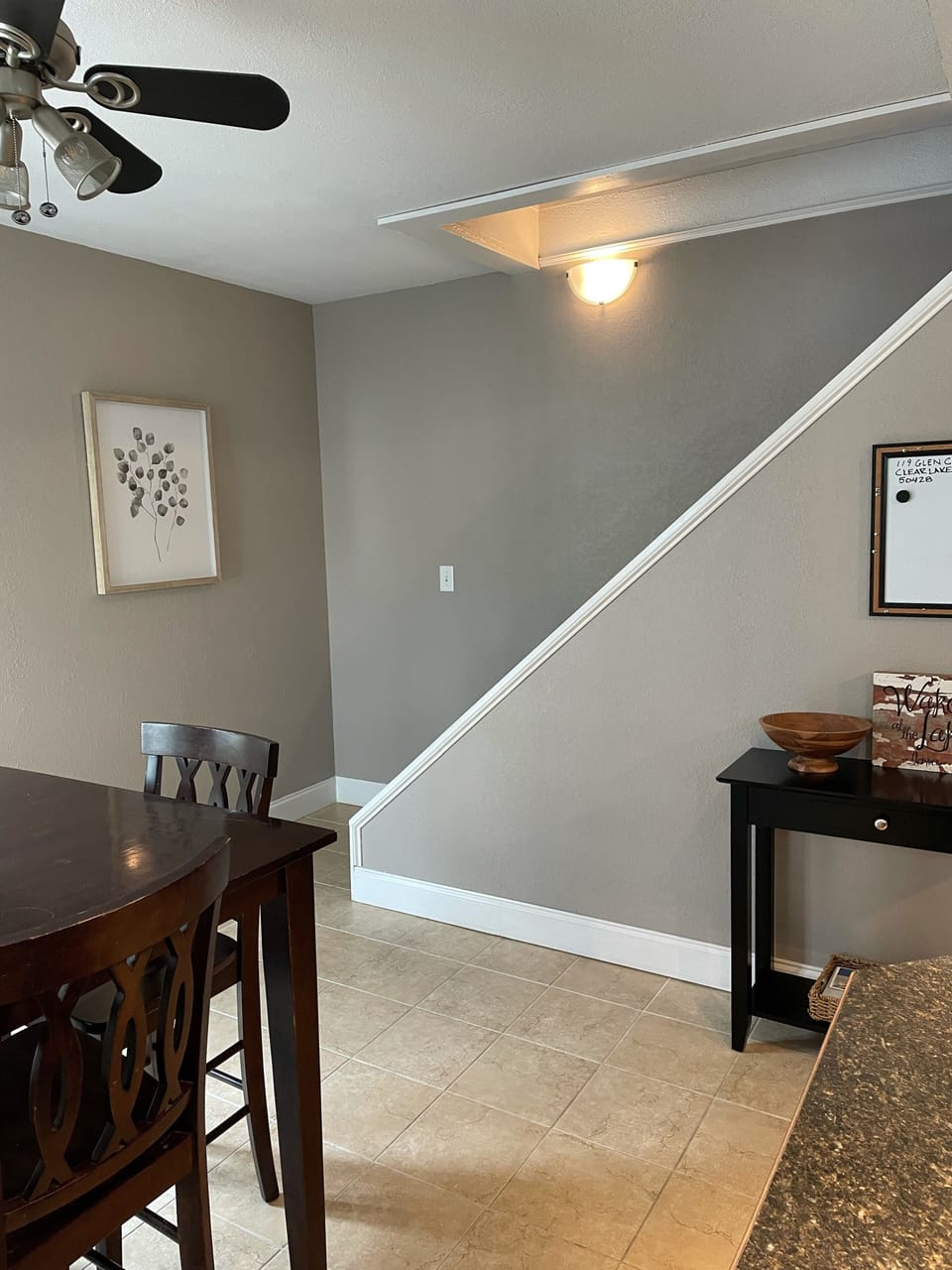 Stairs up to Master bedroom/loft