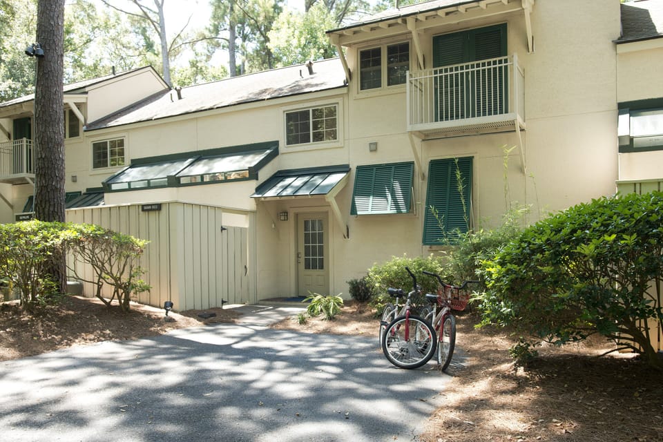 Front of villa