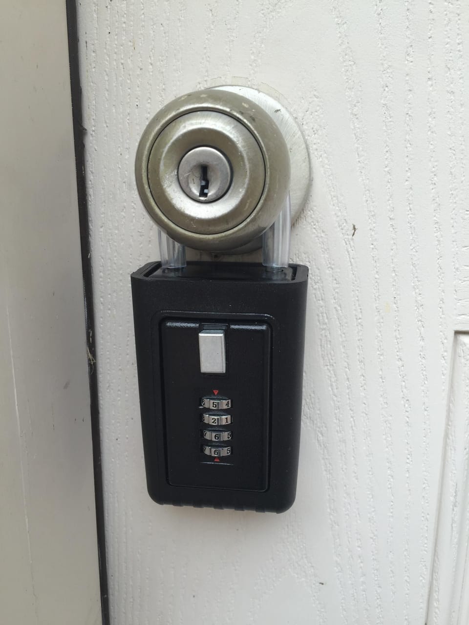 Lock Box on garage door