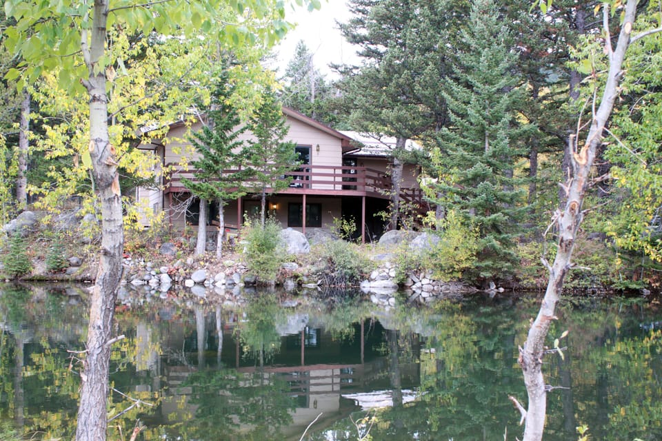 Looking back over one of the ponds.