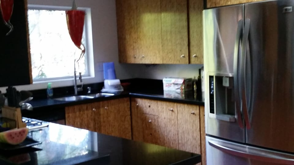 Chef's kitchen with all stainless steel appliances