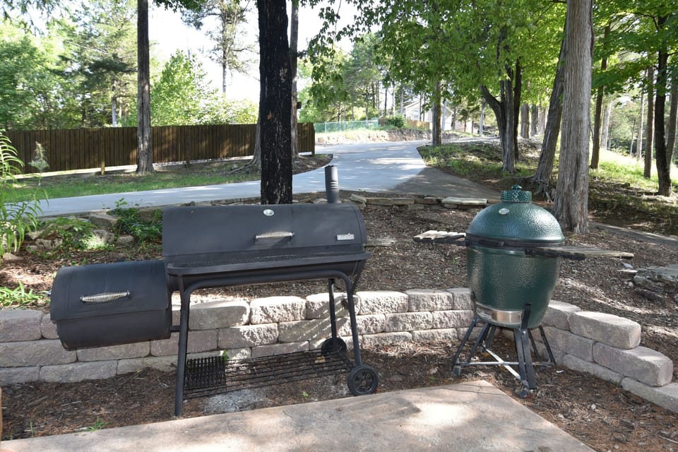Green egg plus charcoal/wood smoker for grilling