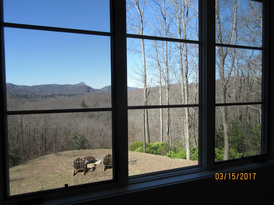 Spectacular view from the master bedroom.