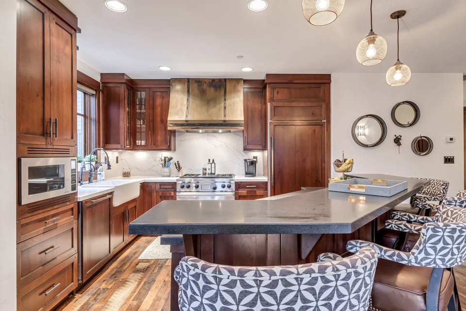 Gourmet kitchen with every possible amenity.