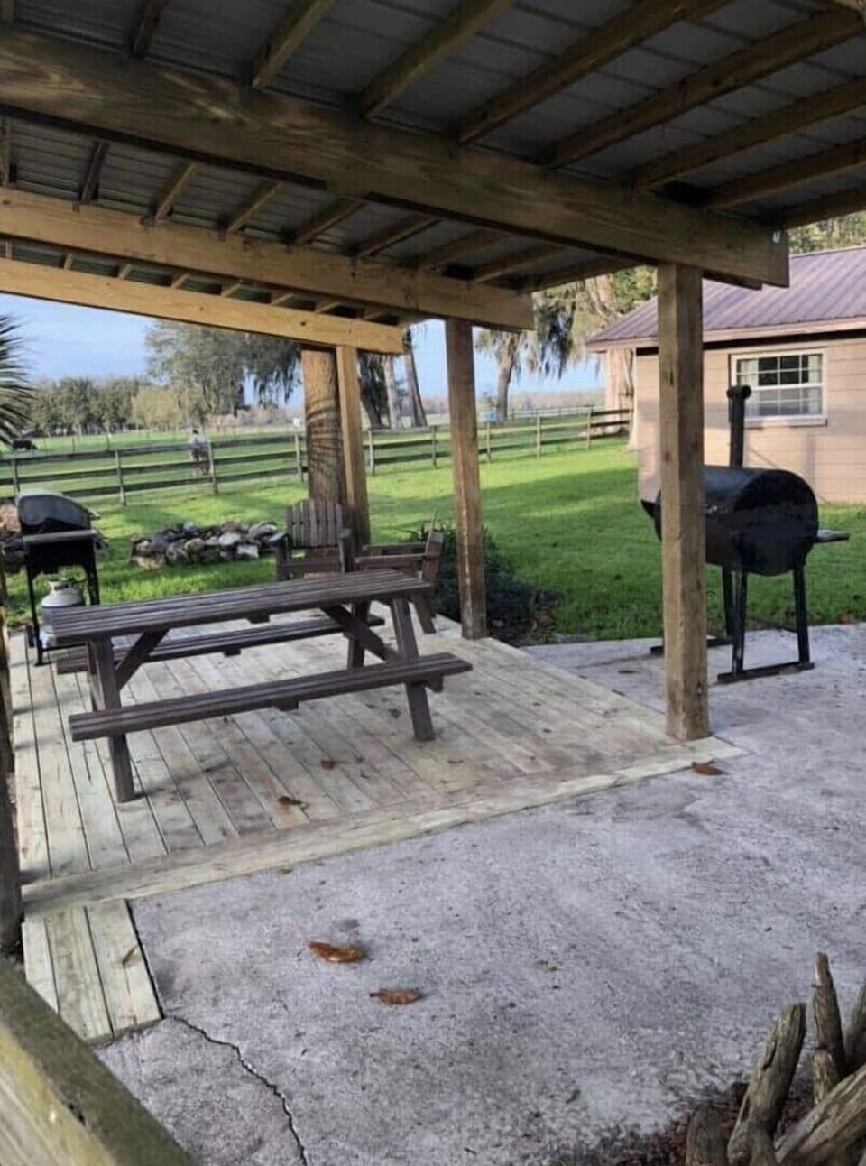Enjoy the covered outdoor patio, have a picnic or grill out with the family!