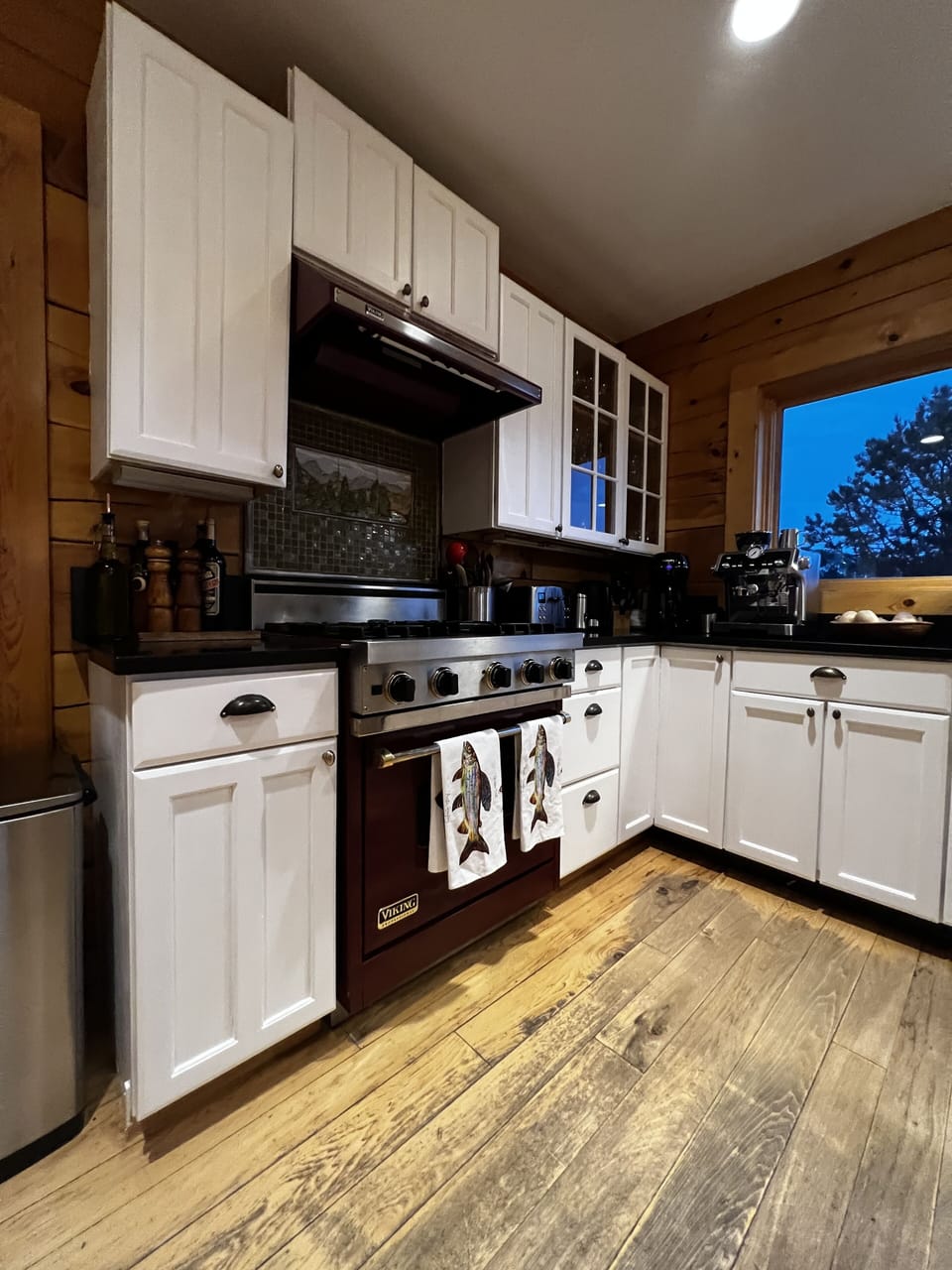 Kitchen with a Viking stove