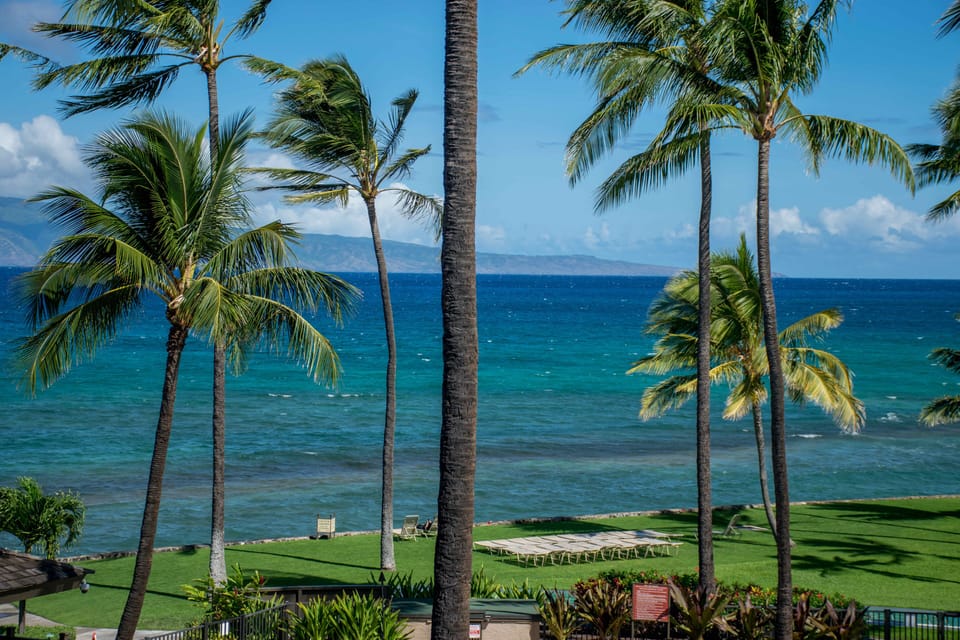Full ocean view from the living room, master bedroom and lanai.