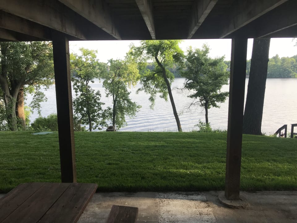 View from lower patio.