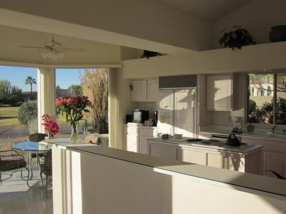 Sunlit kitchen