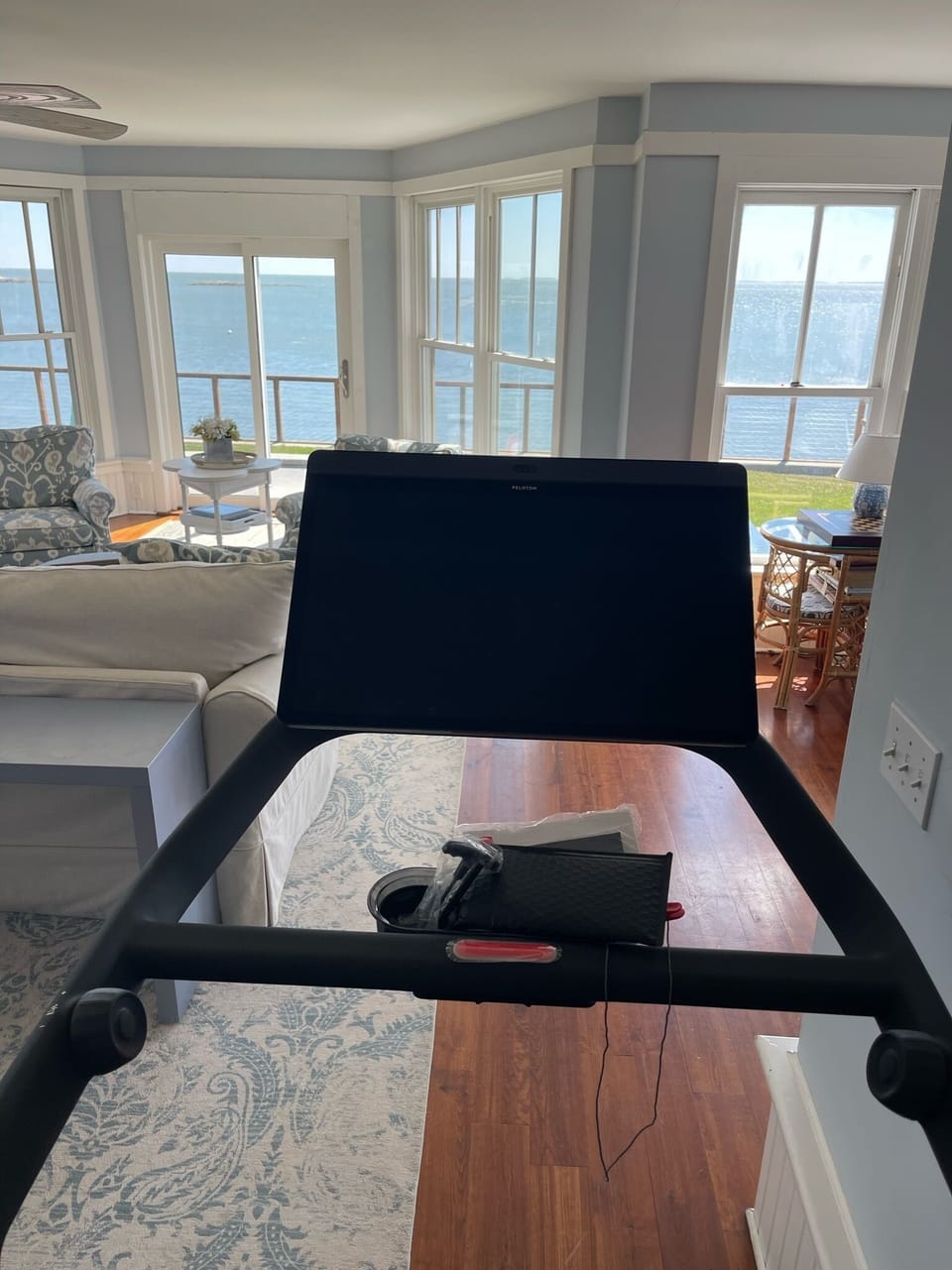 Peloton with a view