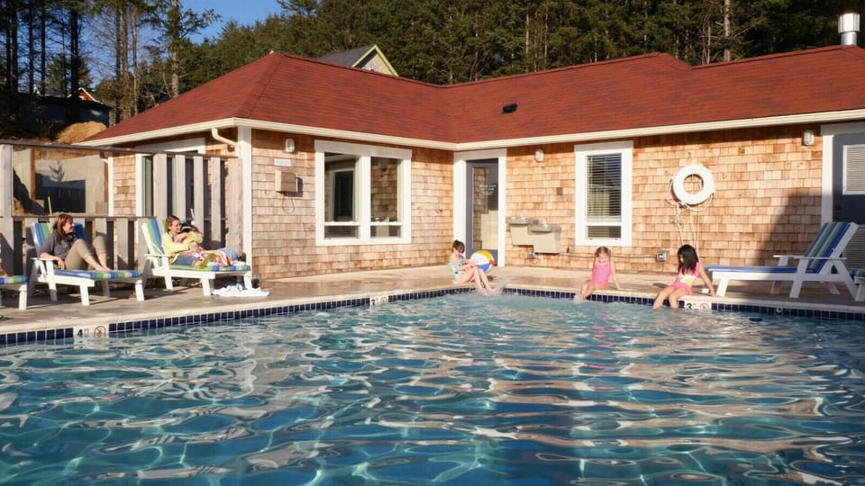 Seasonal community pool, perfect for relaxing after the beach.